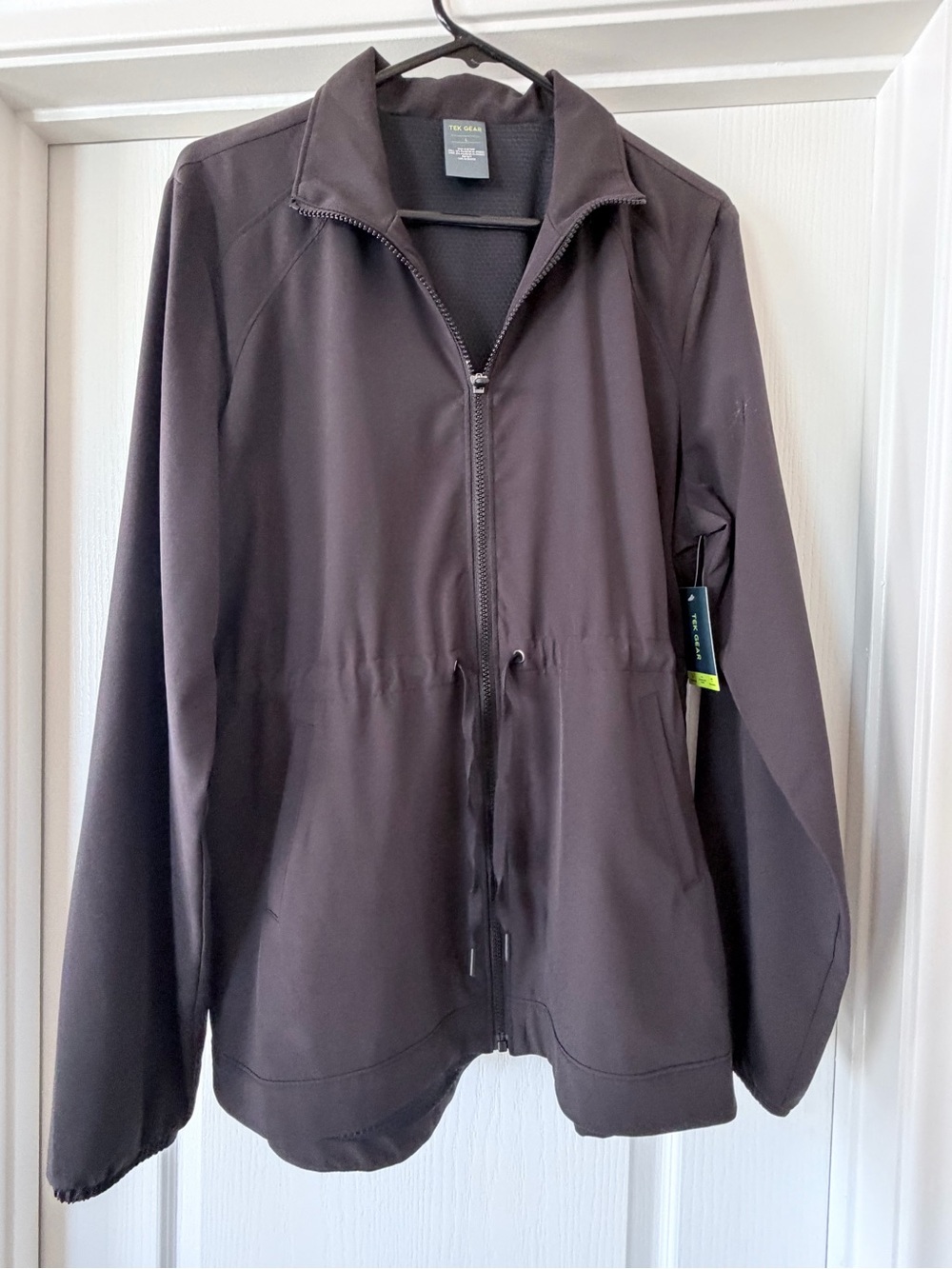 tek gear Women's Dark Brown Full-Zip Utility Jacket